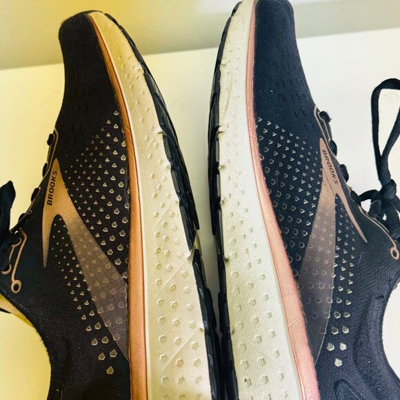 Brooks Women's Glycerin Black Rose Gold Running Shoes Size 9 - Picture 5 of 6